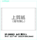 連続伝票用紙 白紙A4Y両ミシン【SF-08003】2000枚