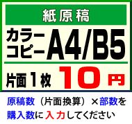 A4・B5対応のカラーコピー