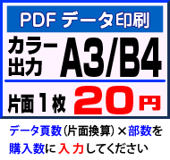 A3・B4カラー印刷・PDF入稿データ印刷サービス