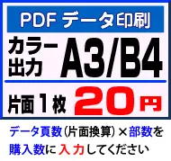 A3・B4カラー印刷・PDF入稿データ印刷サービス