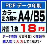 A4・B5カラー冊子印刷・PDF入稿・製本込みサービス
