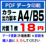 PDFデータからフルカラー冊子印刷 A4・B5 製本無料