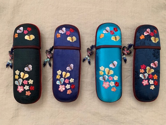 韓国伝統刺繍＊メガネケース＊4color (cra385)