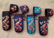 韓国伝統刺繍＊メガネケース＊4color (cra385)