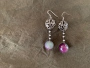 eunnamu＊agate✖️silver cutting　ピアス（U655-21）