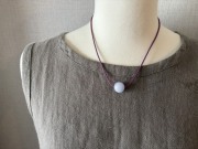 カウォン工房＊ラベンダー翡翠×メドゥプ＊ペンダント＊2color（omu356-26-04）