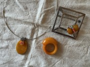 カウォン工房＊琥珀のアクセサリー＊ペンダント＊リング＊ブローチ（omu362）