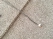 Craft Ba  ＊　パール　×　silver ＊　　ネックレス　　＊5mm　（　 ba219 )