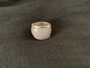 ラベンダー翡翠　×　silver リング＊１４．５号サイズ(R260--tin-19 )
