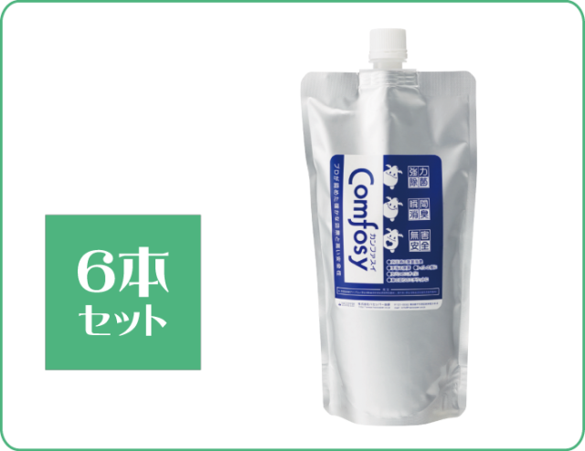 カンファスイ,カンファ水,500ml,アルミ,パック,6本,セット,弱酸性,次亜塩素酸ナトリウム,詰替え,100ppm,ストレート,介護,医療,保育,宿泊