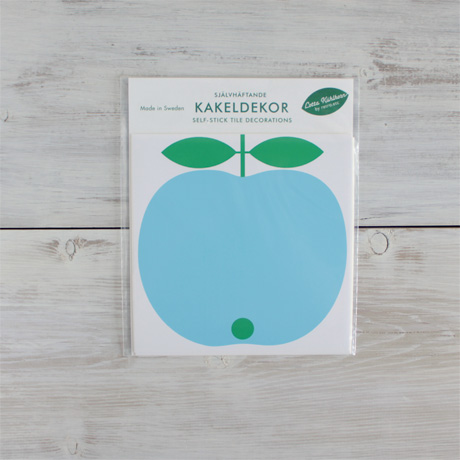 koloni STOCKHOLM/デコレーションシール(5枚セット)/りんご/ブルー