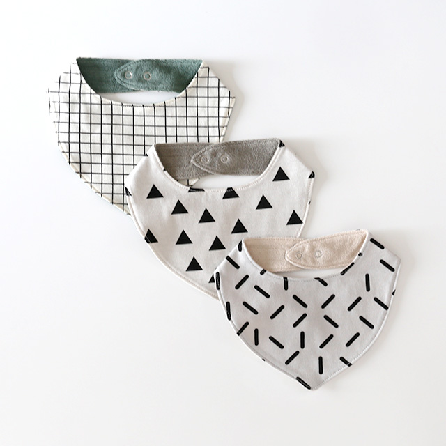 chocolatesoup/チョコレートスープ/ジオメトリー ビブ(全3柄)