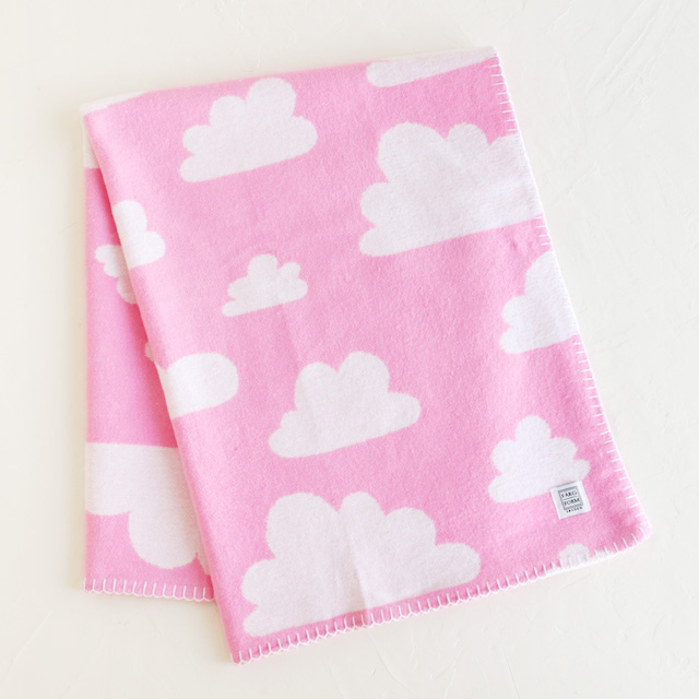 FARG&FORM/フェルグ＆フォルム/CLOUDS(雲柄)/コットンブランケット(75×100cm)/ピンク