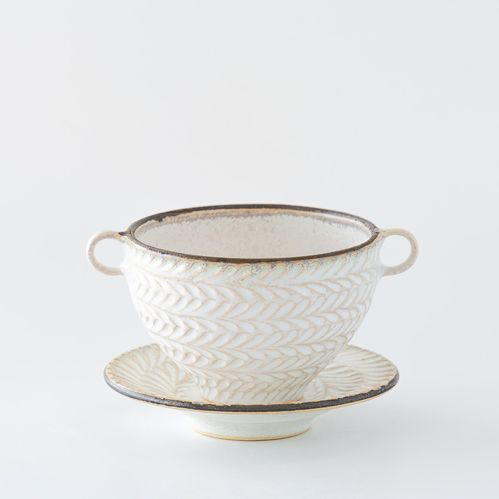 はしもとさちえ｜ティーカップ＆ソーサー（c）