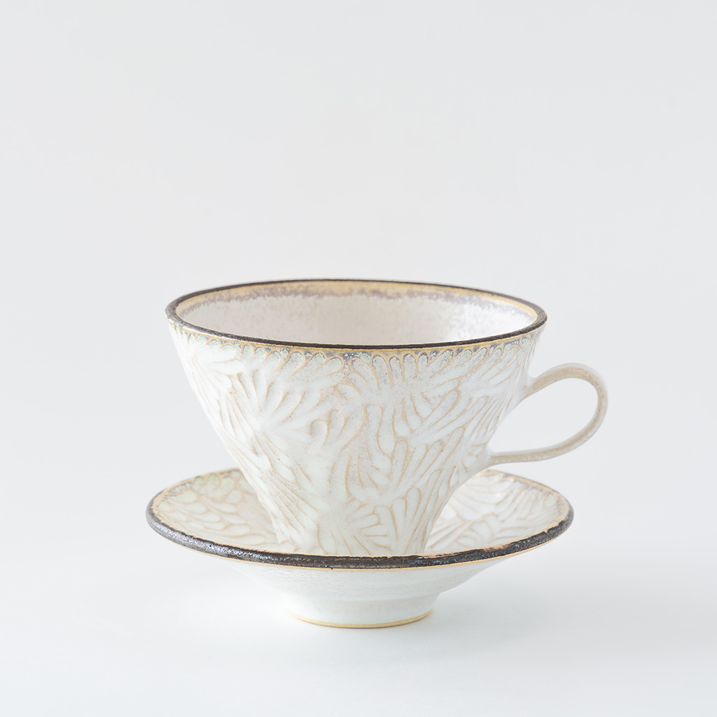 はしもとさちえ｜ティーカップ＆ソーサー（d）