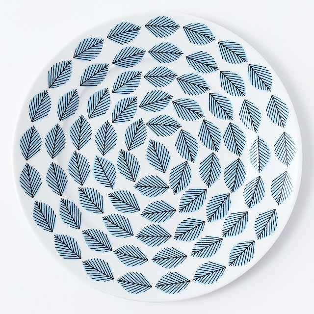 House of Rym/ハウスオブリュム/ディナープレート（27cm）/Blue leaves