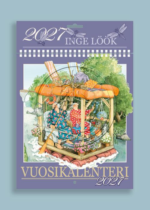 【予約販売／10月中旬頃発送予定】Inge Look インゲ・ルーク｜2027年カレンダー Aunties（愉快なおばあちゃんたち）＜フィンランド語版＞