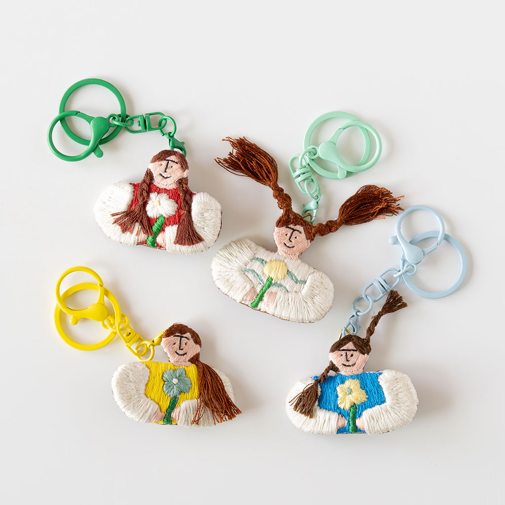 【個別販売】いとのきのした｜手刺繍ブローチ(3way) ジューニンズ お花