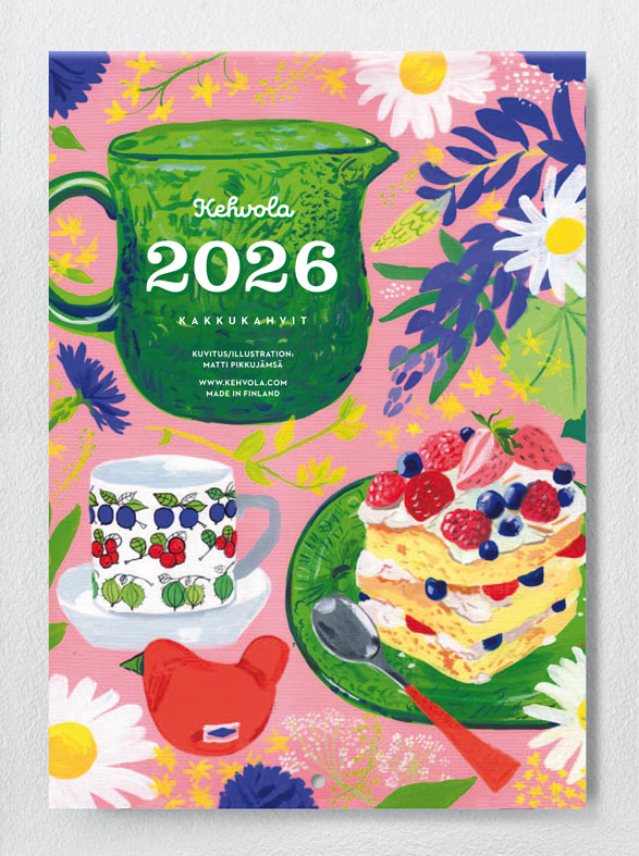 Kehvola Design ケフボラデザイン｜2026年カレンダー KAKKUKAHVIT