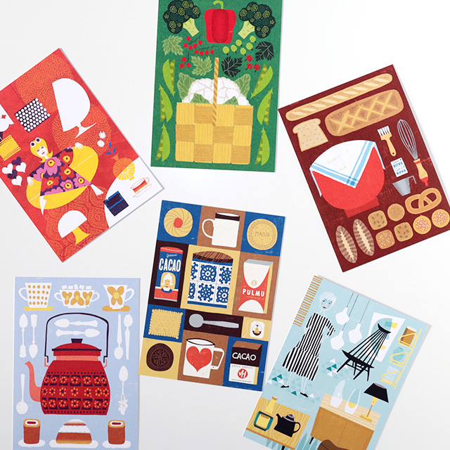 Kehvola Design/ケフボラ・デザイン/ポストカード/ティモ・マンッタリ(全10柄)