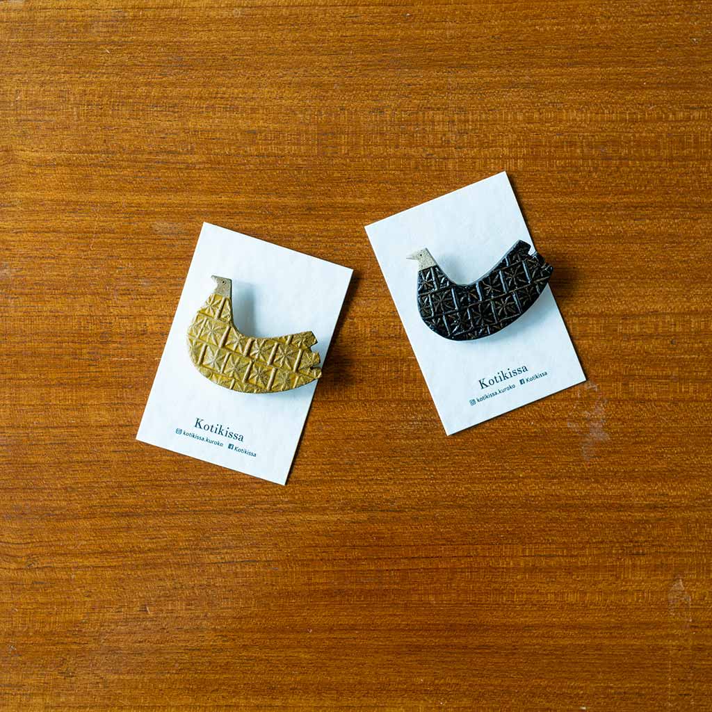 Kotikissa｜ブローチ 大ぶりなトリ