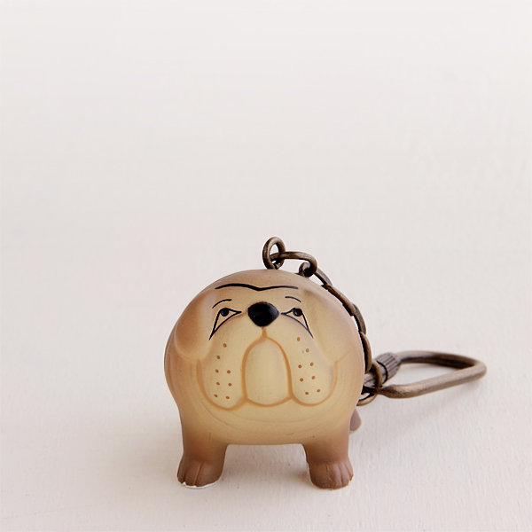 Lisa Larson/リサ・ラーソン/キーホルダー/ブルドッグ【廃盤のため在庫