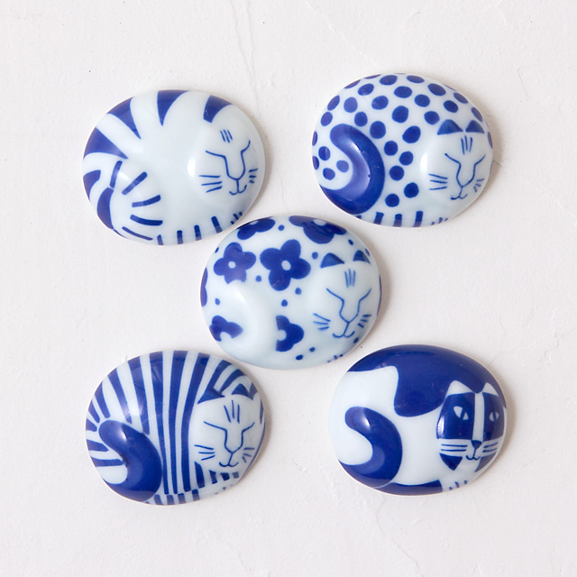 リサラーソン　ごのねこ　箸置き　5個セット　有田焼 リサラーソン ごのねこ 箸置き 5個セット 有田焼 陶器 有田焼