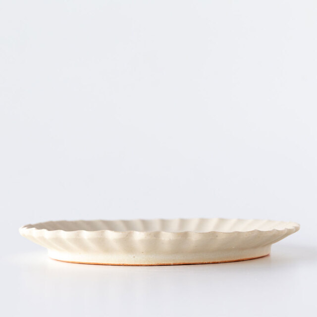 河上奈未/輪花皿 18cm
