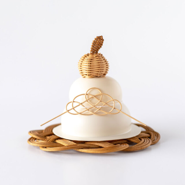 kuroshiro works/ラタン 鏡餅飾り