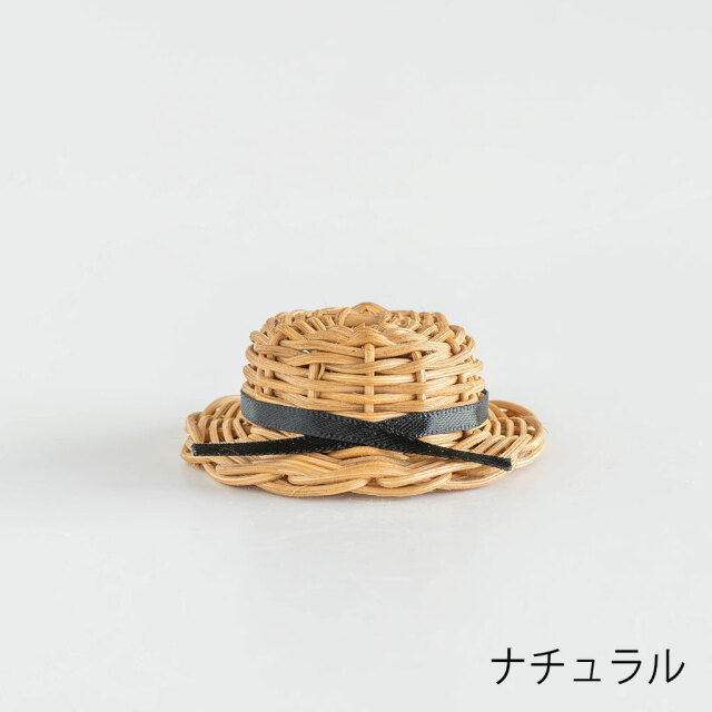 kuroshiro works｜ラタン しろくま貯金箱のカンカン帽