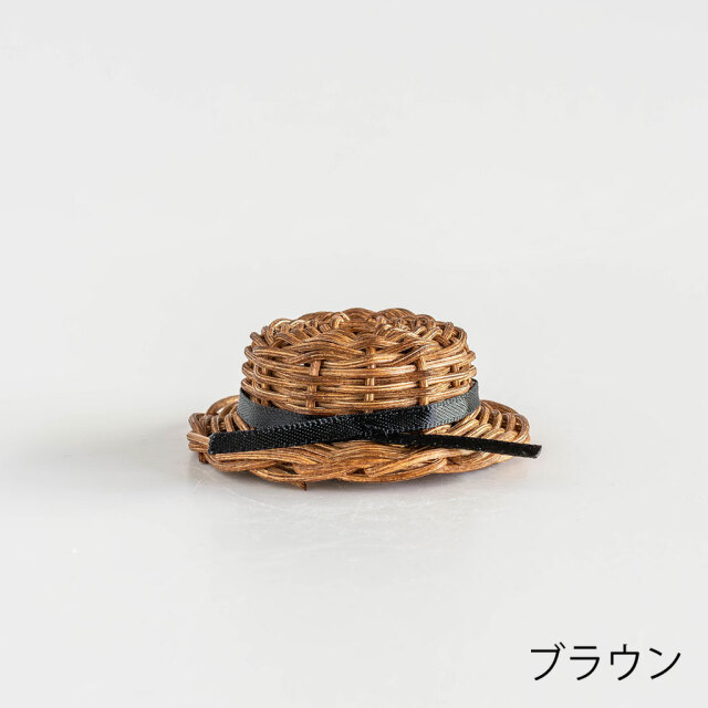 kuroshiro works｜ラタン しろくま貯金箱のカンカン帽