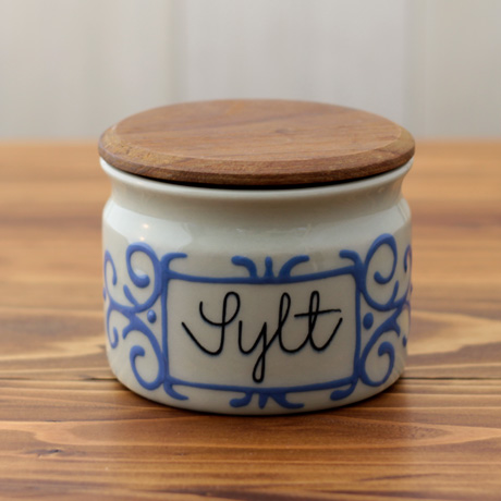 【ヴィンテージ】Rorstrand/ロールストランド/木蓋付きキャニスター(Sylt)