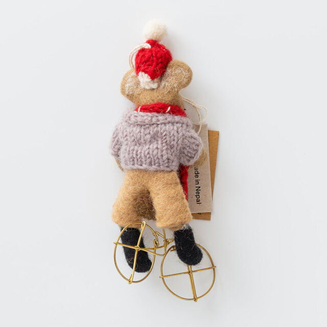 A WORLD OF CRAFT｜オーナメント 01 BEAR WITH BIKE