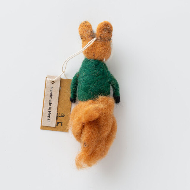 A WORLD OF CRAFT｜オーナメント 03 FOX IN GREEN JACKET