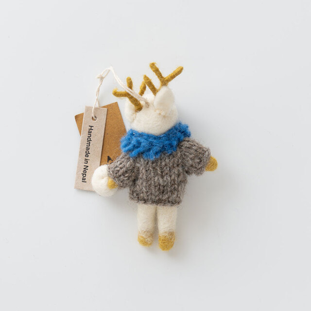 A WORLD OF CRAFT｜オーナメント 08 RUDOLF WITH BLUE COLLAR