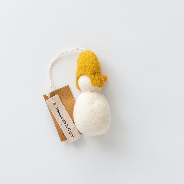 A WORLD OF CRAFT｜オーナメント 14 SNOWMAN YELLOW CAP