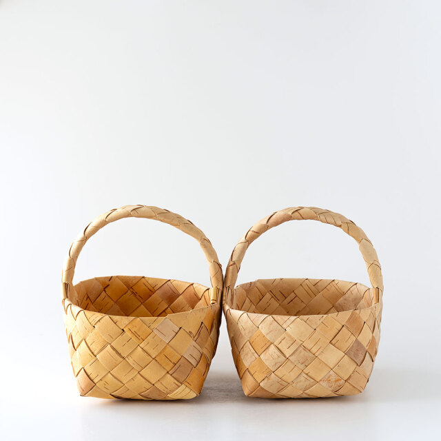 Naverslojd Bror 河内山淳子｜白樺のハンドルバスケット（M）