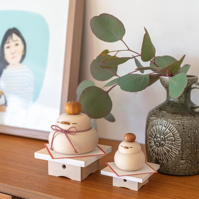 木工房千舟｜大きいおそなえドリ（お正月飾り台付き）