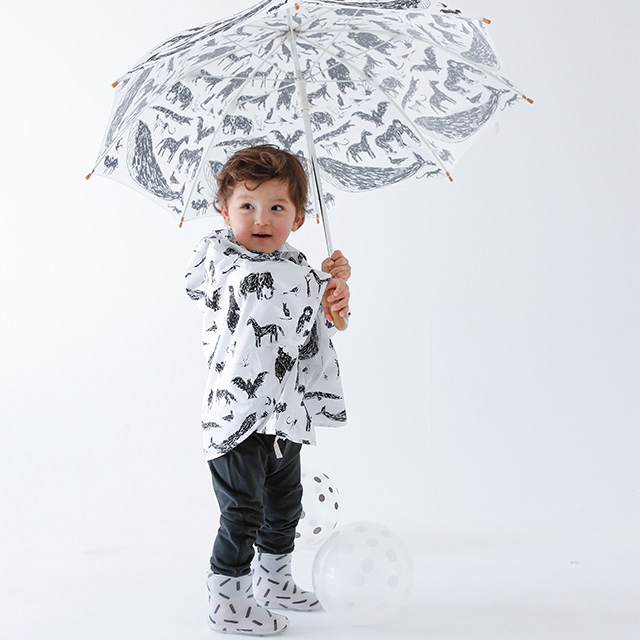 chocolatesoup/チョコレートスープ/ジオメトリー レインポンチョ(全5柄)