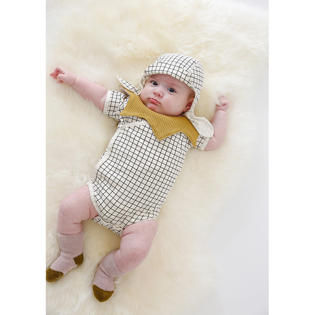 chocolatesoup/チョコレートスープ/ジオメトリー ロンパース(全3柄)