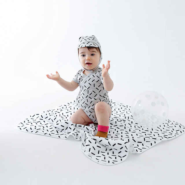 chocolatesoup/チョコレートスープ/ジオメトリー ロンパース(全3柄)