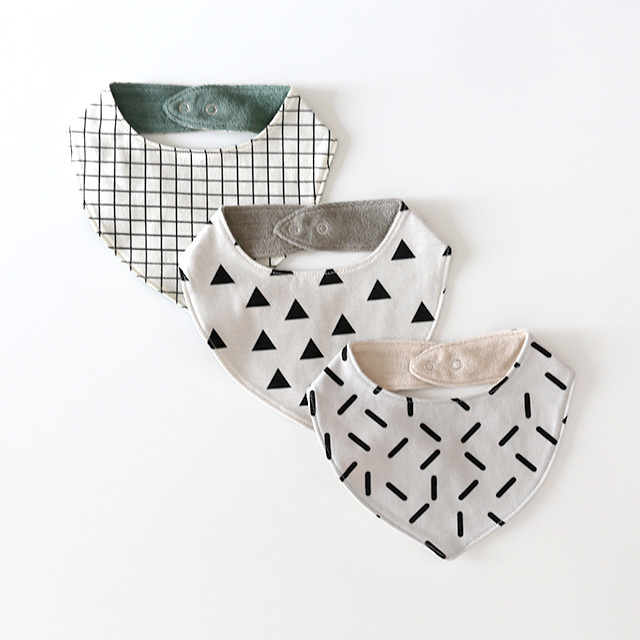 chocolatesoup/チョコレートスープ/ジオメトリー ビブ(全3柄)