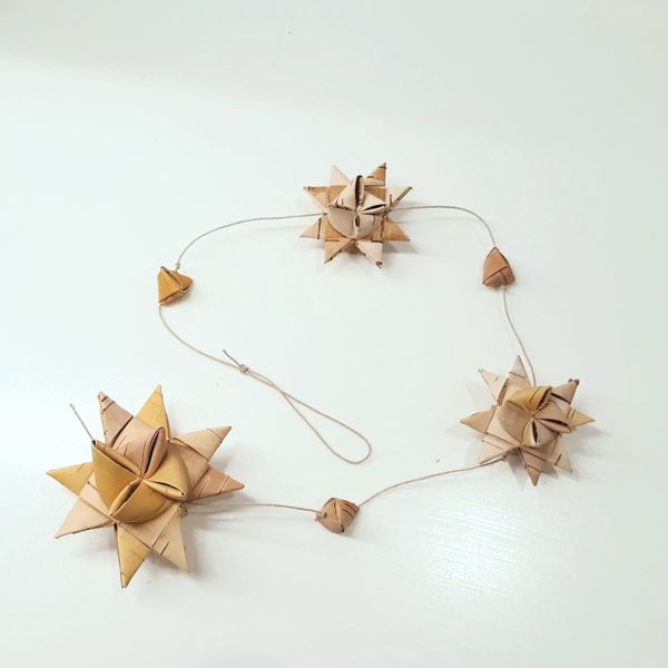 北欧手作りキット/白樺の星型オーナメント【限定数】