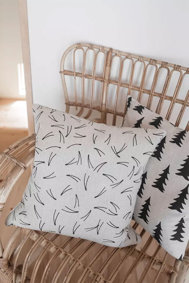 Fine Little Day/ファインリトルデイ/リネンベース クッションカバー/GRAN