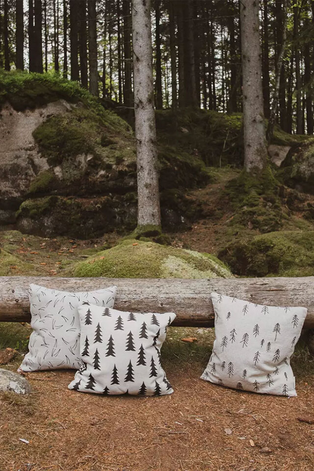 Fine Little Day/ファインリトルデイ/リネンベース クッションカバー/GRAN