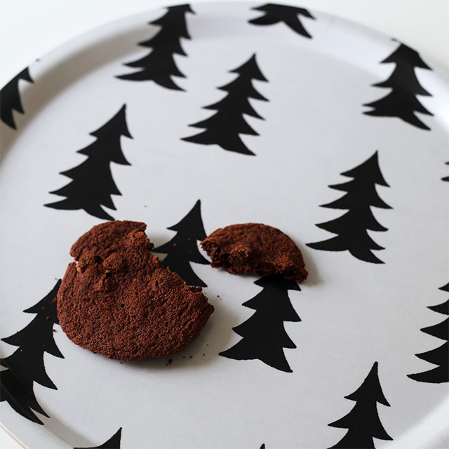 Fine Little Day/ファインリトルデイ/丸トレイ/GRAN(ホワイト×ブラック)