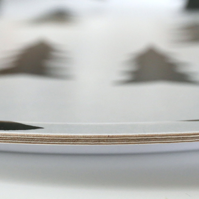 Fine Little Day/ファインリトルデイ/丸トレイ/GRAN(ホワイト×ブラック)