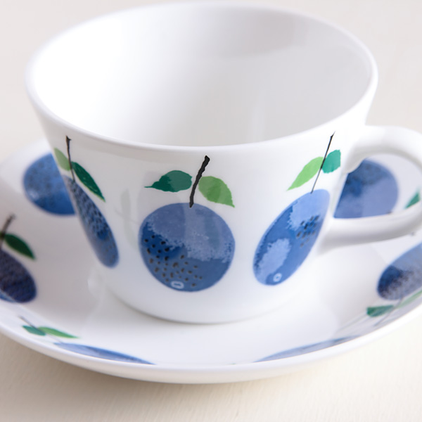 【復刻版】Gustavsberg/グスタフスベリ/PRUNUS/プルーヌス/コーヒーカップ＆ソーサー