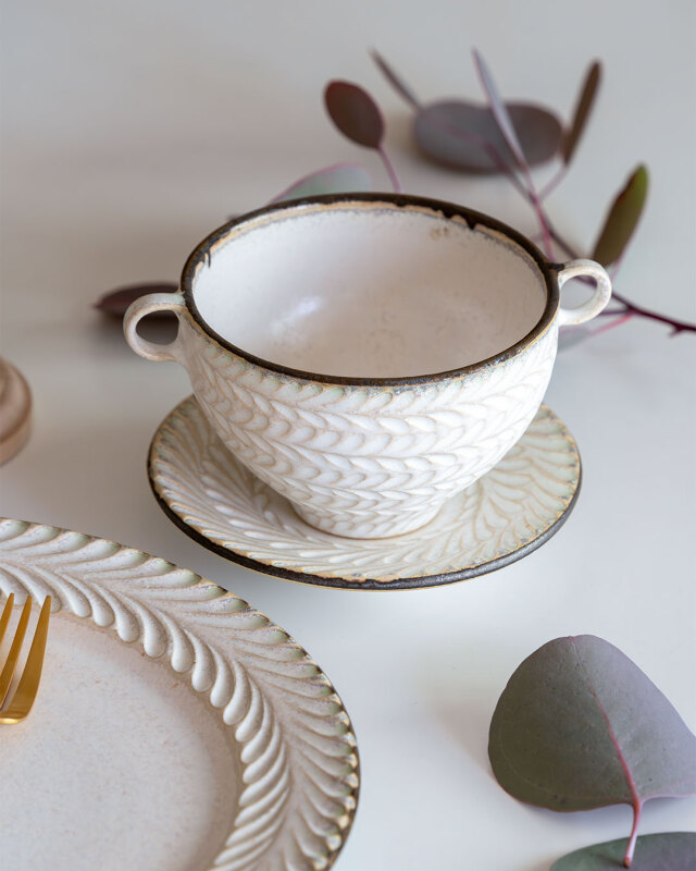 はしもとさちえ｜ティーカップ＆ソーサー（c）