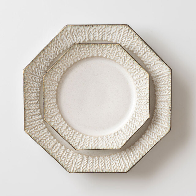はしもとさちえ｜ハチカクプレート（lace）